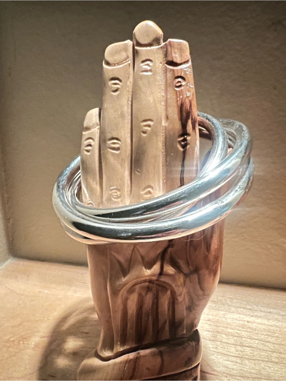 New Sterling Silver interlocking bangles
